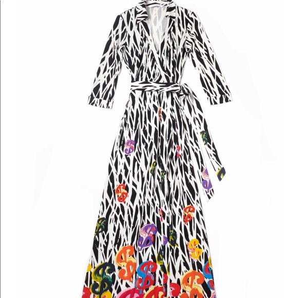 Diane Von Furstenberg Dresses & Skirts - RARE DVF x Andy Warhol Limited Edition Maxi Dress